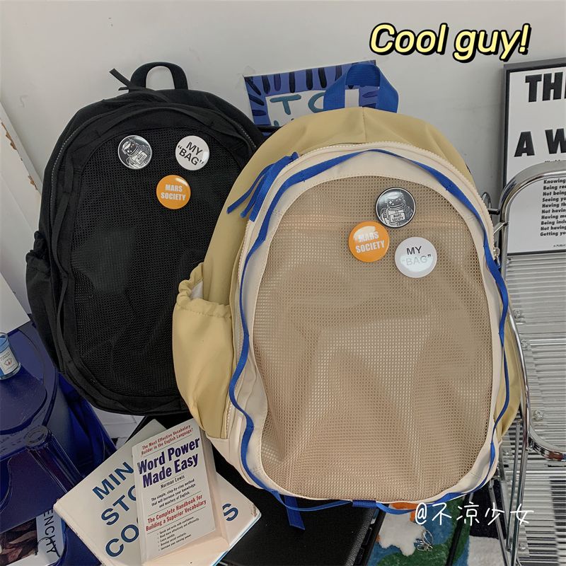 ☃▧Sera diimpor ceruk Jepang desain asli tas sekolah ulzzang tas ransel ringan kapasitas besar retro gadis ransel