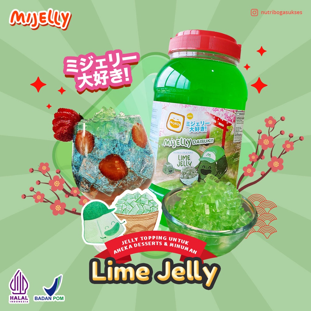 2 kg MIJELLY Lime Jelly (topping minuman)