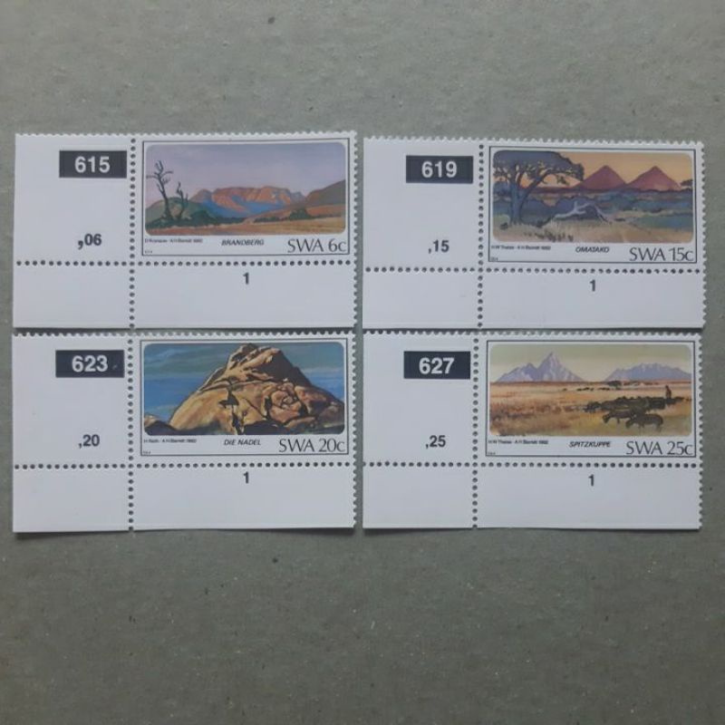 

Perangko South West Africa 1982 seri pemandangan SWA set 4 prangko