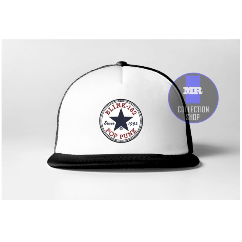 topi truckle jaring logo blink 182 / topi jaring logo blink182