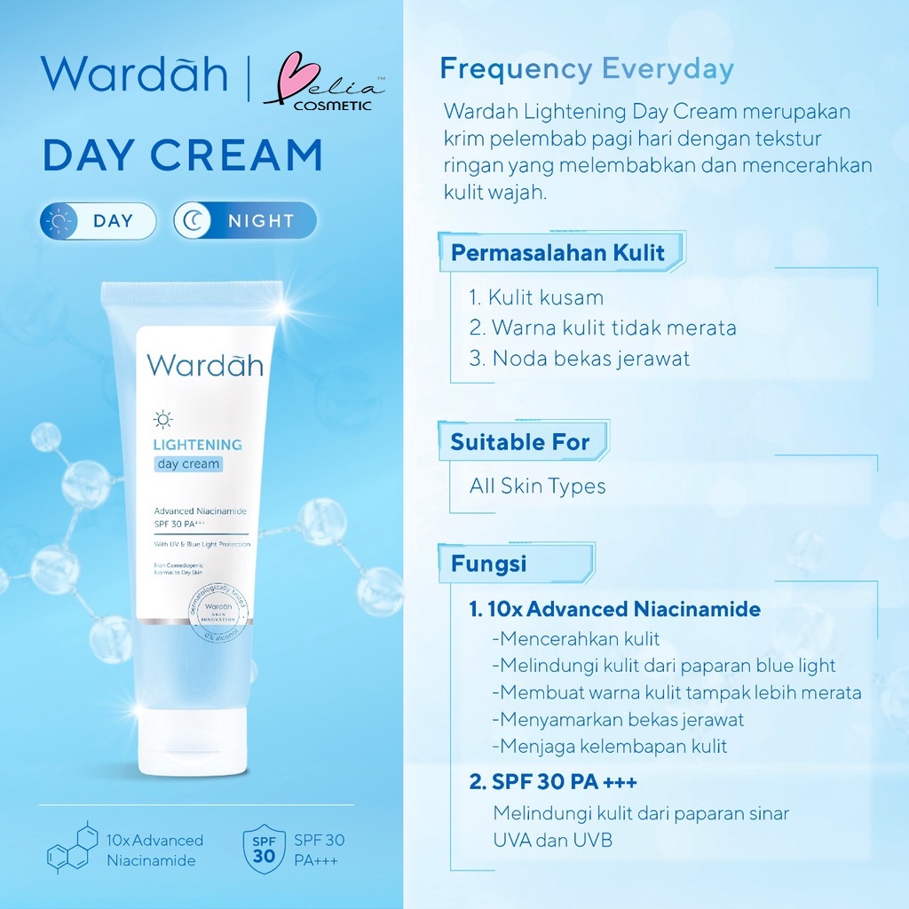 ❤ BELIA ❤ WARDAH Lightening Hampers Ramadhan Untuk Mencerahkan 1 Box | Serum Ampole, Day Cream, Micellar Gentle Wash, Face Mist, Gentle Exfoliator | BPOM