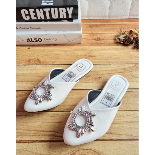 ABBUSHOES UR 04 flat mules matahari sol karet 1cm