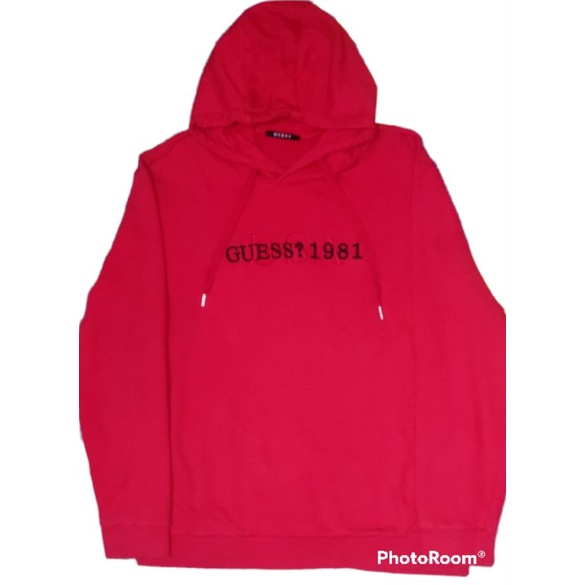 Hoodie GUESS Red On Red "USA" Red