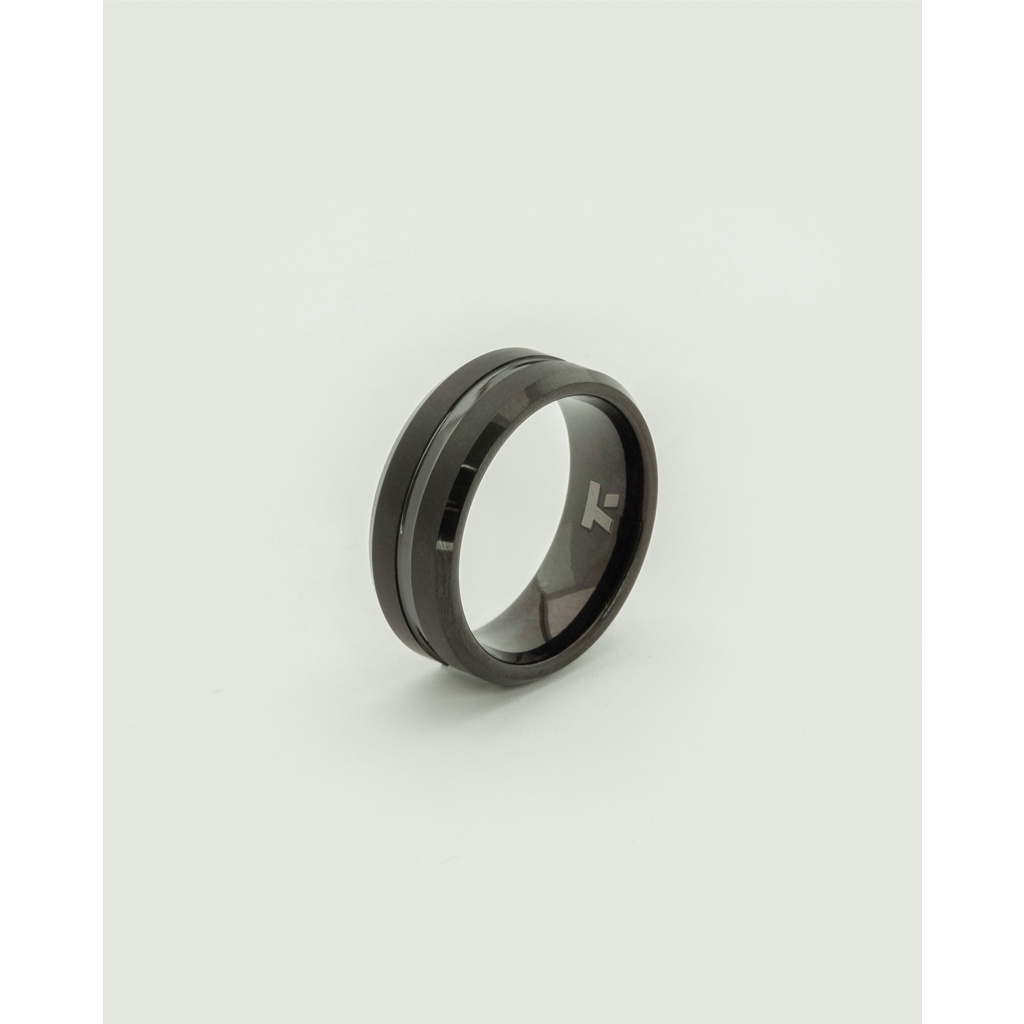Kuze Original Cincin Tungsten / Ring - SKYLAR BLACK