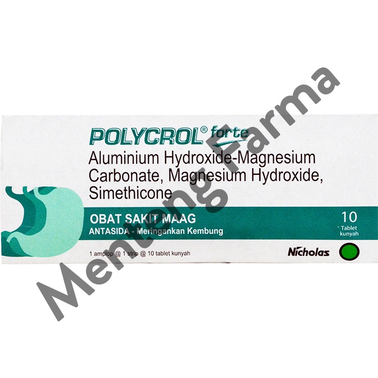 Polycrol Forte 10 Tablet - Obat Sakit Maag dan Asam Lambung