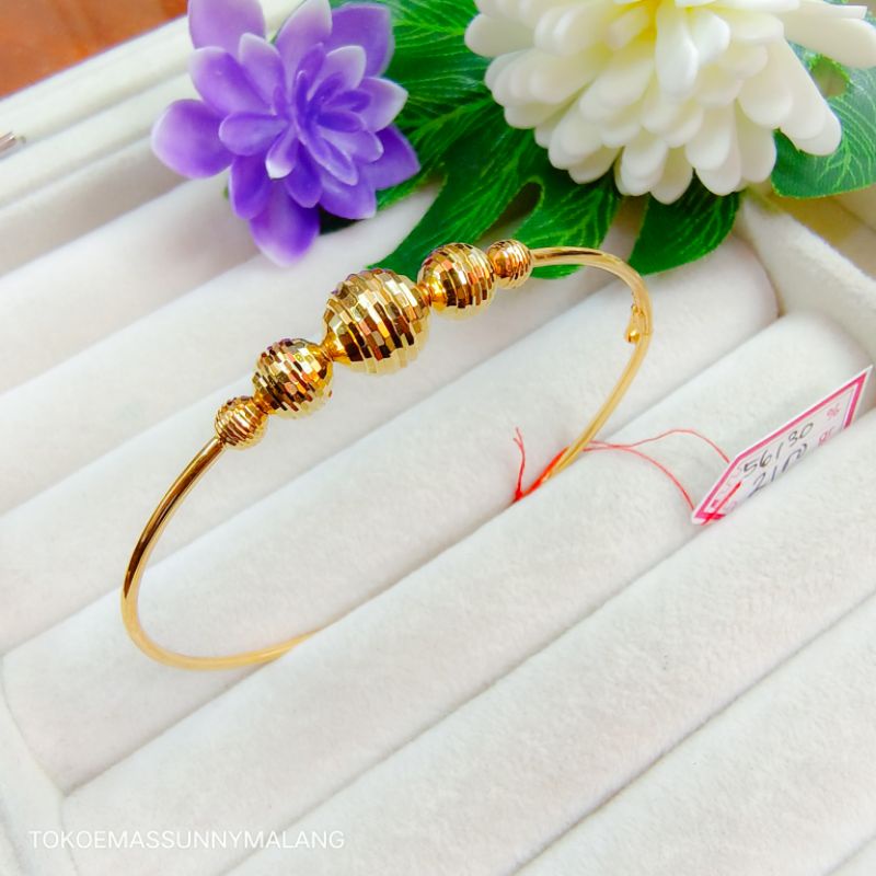 Gelang candy emas 300%/6k