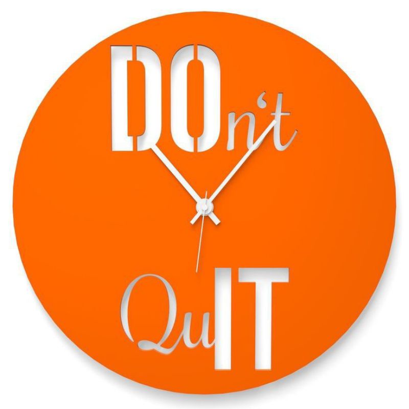 JAM DINDING AESTHETIC ORANGE " DO IT QUIT "