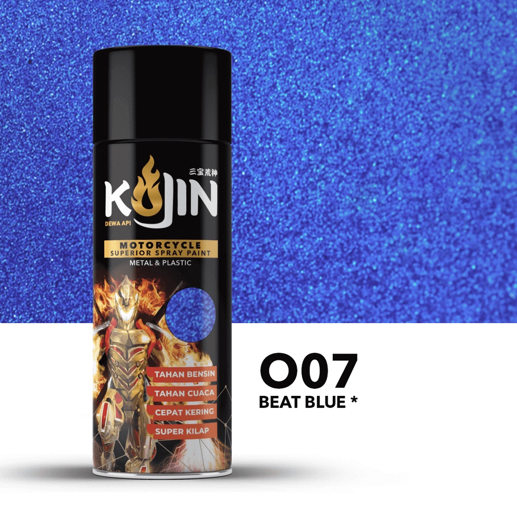 Cat Semprot Motor KOJIN Pilox Aerosol O07 Beat Blue * 400cc - Biru