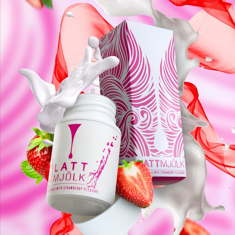 Latt Mjolk V4 Strawberry Milk 60ML by Vape Truck x BED