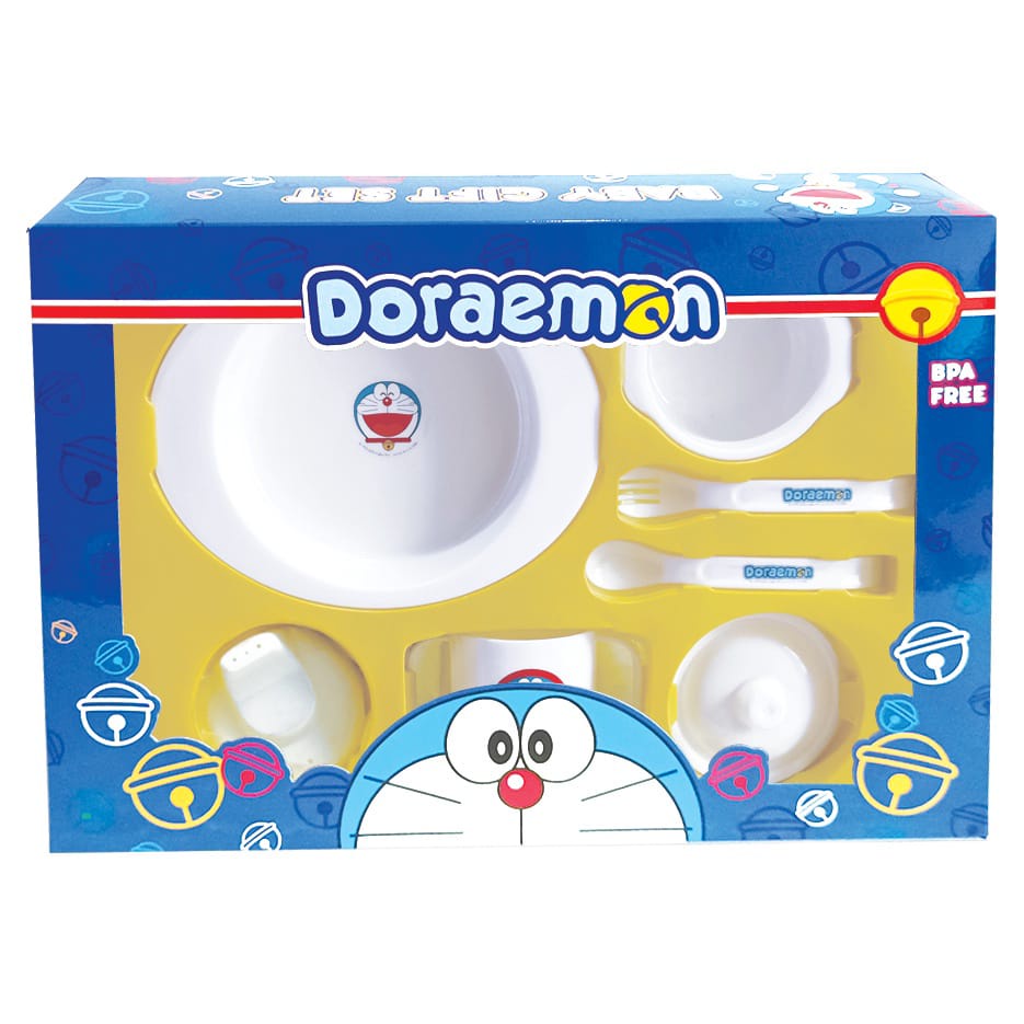 Doraemon Feeding Set Dooz Medium Perlengkapan Makan Bayi Bunny Kode 3