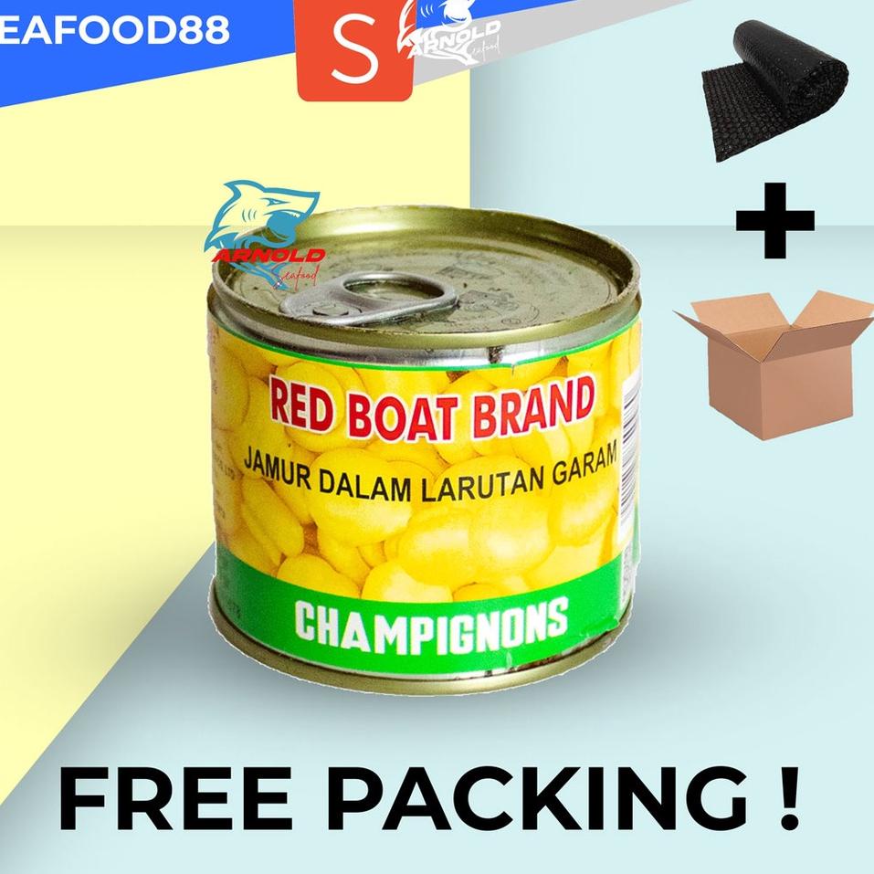 

Segera belanja--Jamur Kancing Red Boat 198gr / Red Boat Brand Mushroom