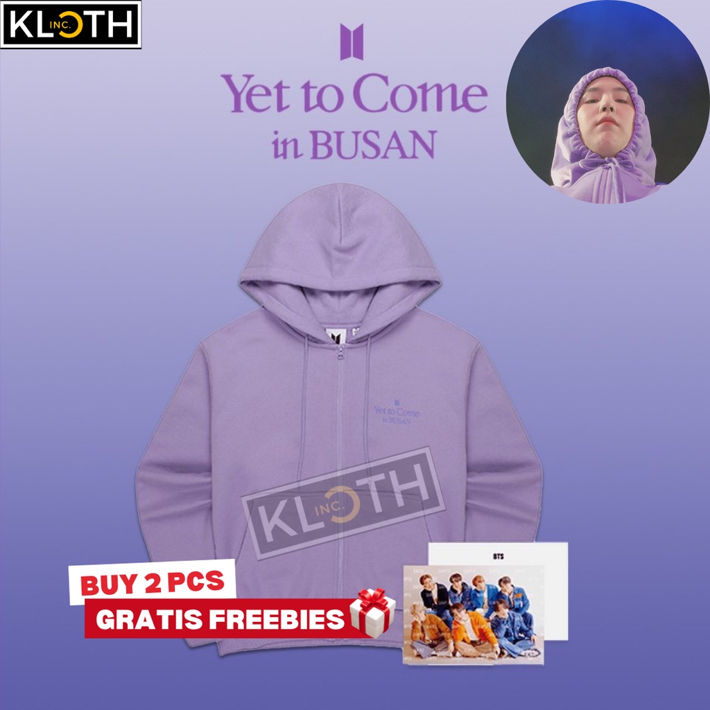 [NEW] Hoodie Zipper BTS Busan Yet to Come Cotton Fleece Premium Unisex