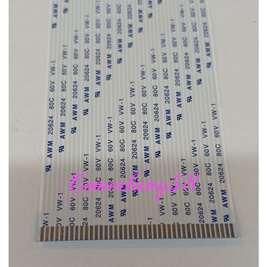 Kabel Flexibel 40 Pin 25 CM KSR (1.25) BOLAK BALIK AWM20624 40 pins