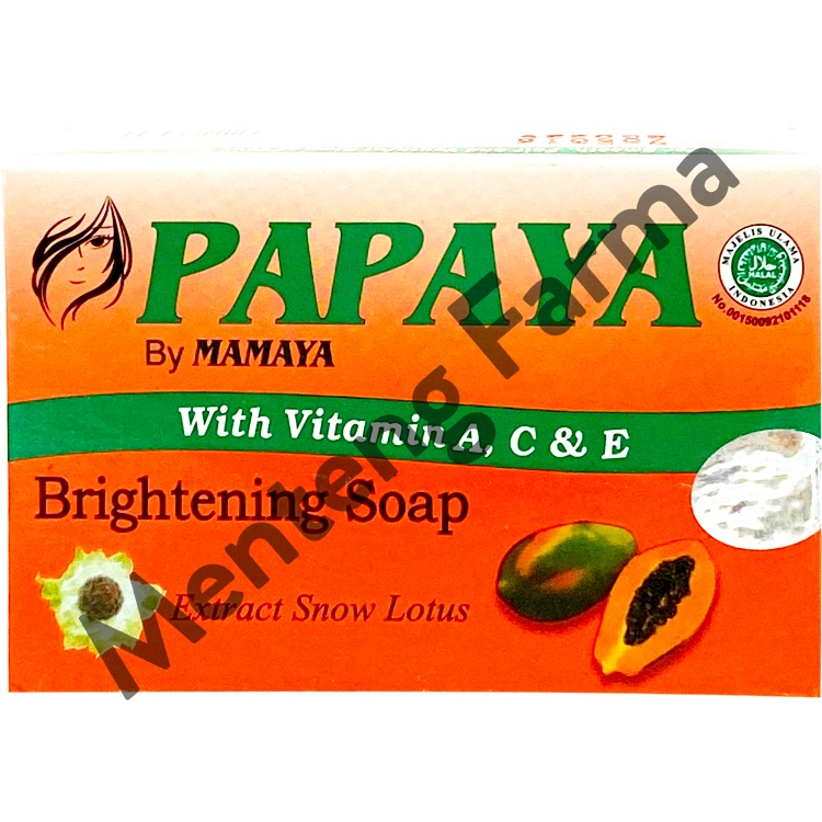 Sabun Papaya By Mamaya Anti Acne Soap 135 gr Original BPOM