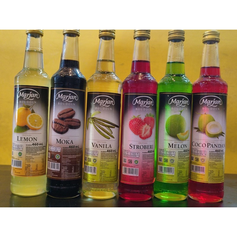 

sirup marjan berbagai rasa kemasan 460ml