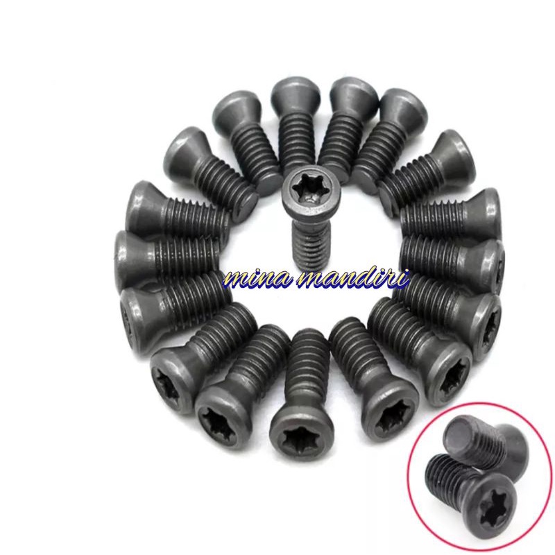 baut insert.baut holder bubut.baut facemill M2.5×0.45 Long 8mm Baru