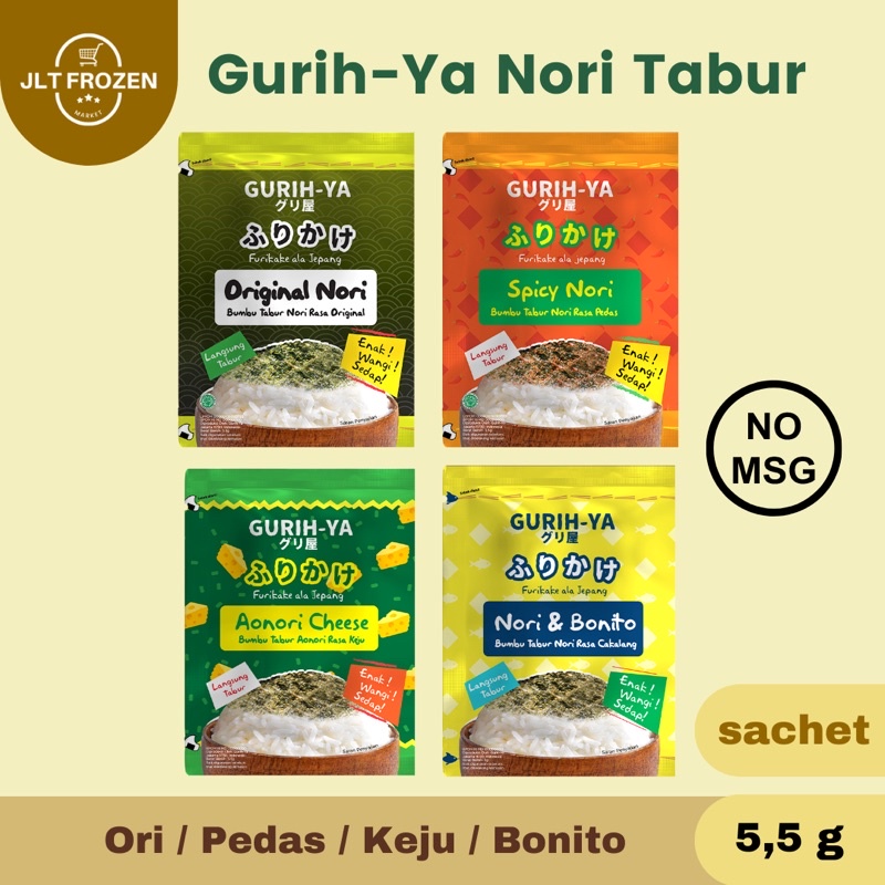 

GURIHYA NORI TABUR RUMPUT LAUT SACHET - 5,5g