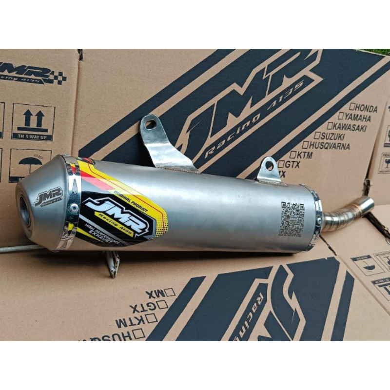 Slip on yz250 original JMR racing muffler 4135, knalpot yz250, slip on knalpot yz250