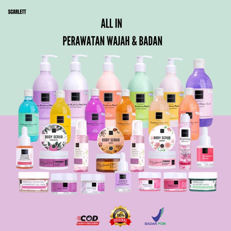 SCARLETT WHITENING PAKET LENGKAP