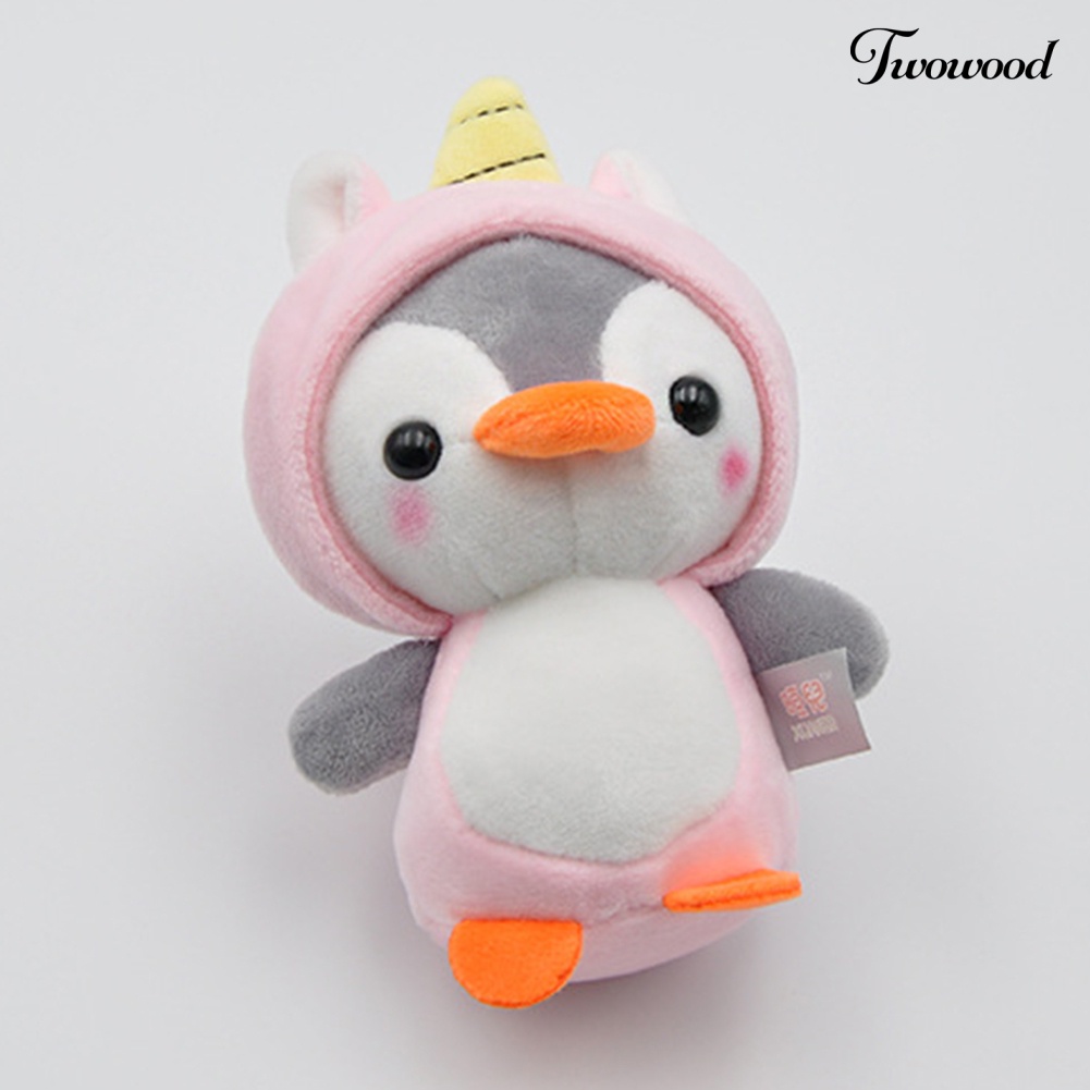 Twowood Gantungan Kunci Boneka Penguin / Lebah Bahan Plush