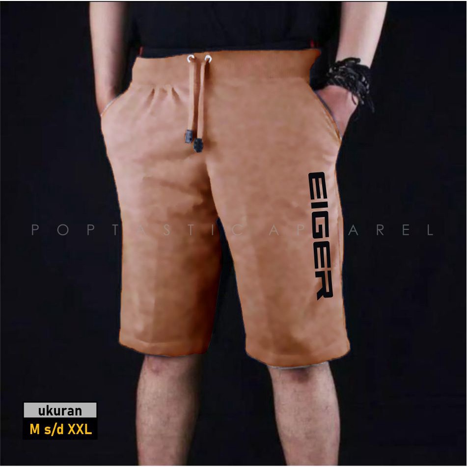 NEW Celana Jogger Pendek Training Sweatpants Bahan Fleece Tebal