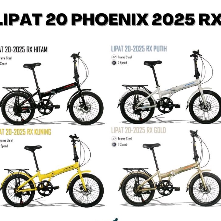 SEPEDA LIPAT NEW PHOENIX 20 INCH FOLDING BIKE ANAK DEWASA COWOK CEWEK