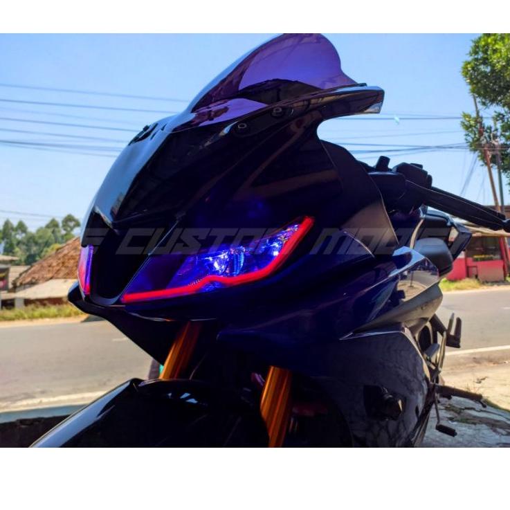 Menarik.. LAMPU ALIS DRL NEW R15 V3 BONUS DEVIL EYES LAMPU ALIS YAMAHA ALL NEW R15  LAMPU SENJA LAMP