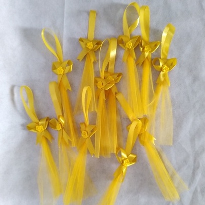 TEMPAT TELUR AQIQAH TILE KUNING GOLD/ KEMBANG TELUR AQIQAH TILE