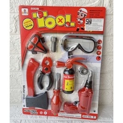 Alat Perkakasan Peralatan Tukang Tool Set LE-3/LE-5/BTS 1806-22/BTS 1806-1 Mainan Anak Laki Laki