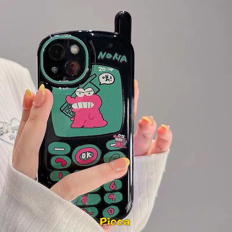 Soft Case Desain Kartun Buaya Strawberry Beruang Gaya Retro Untuk IPhone 11 XR 7 8 Plus 12 13 Pro MAX SE 2020 X XS MAX