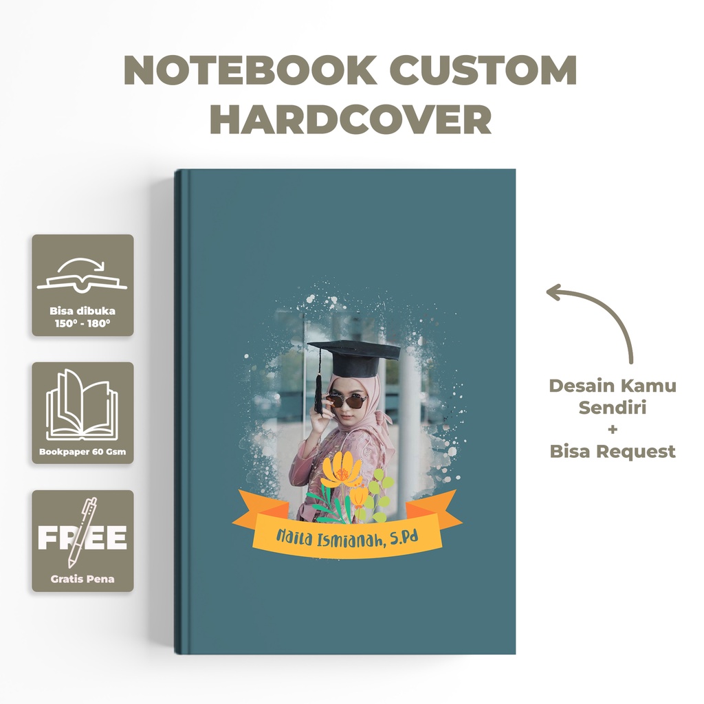 

Notebook Custom FOTO 50 lembar - CUSTOM NAMA GAMBAR / CUSTOM DIARY / Custom Notebook - Planner - Journal - Agenda