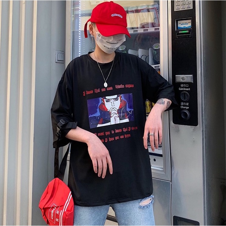 BRIGO Kaos Oversize Naruto Help anime II Kaos Jumbo Size Pria &amp; Wanita II Kaos Oversize Print DTF