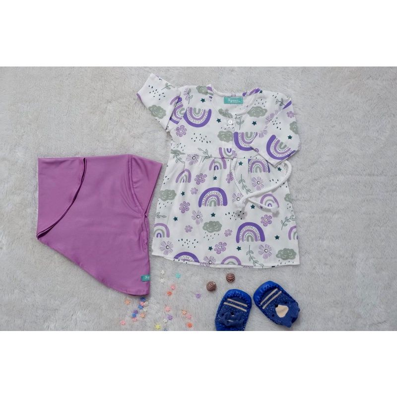 Preloved Gamis Set Rayon Bayi