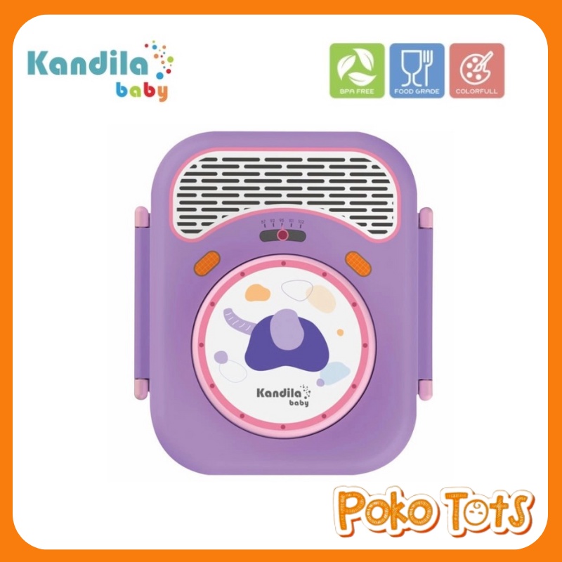 Kandila Baby Lunch Box With Fork &amp; Spoon 680ml KDL022-10 Kotak Makan Anak Character &amp; Colorful