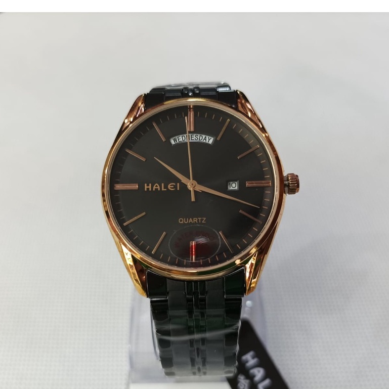 Promo jam tangan Halei Pria Analog Water Resistant Haleiwatch Original 582M
