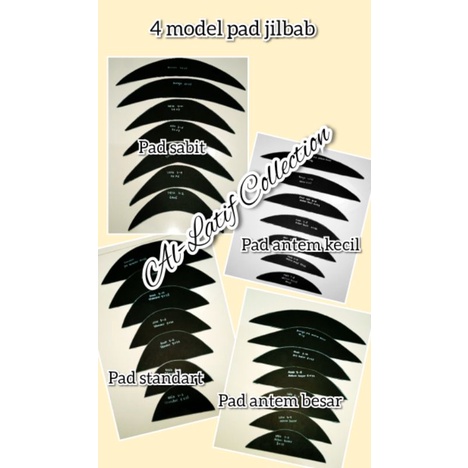pola instan / pola jiplak PAD JILBAB ANAK SAMPAI DEWASA