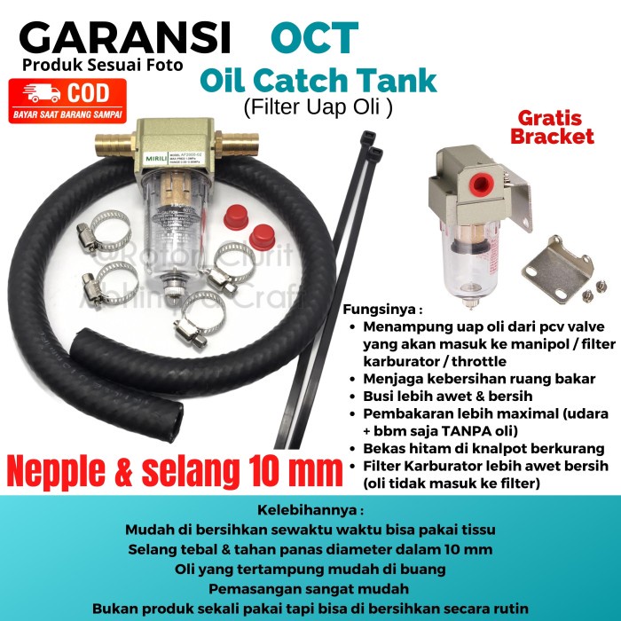 Filter Uap Oli Mesin OCT Oil Cath Tank