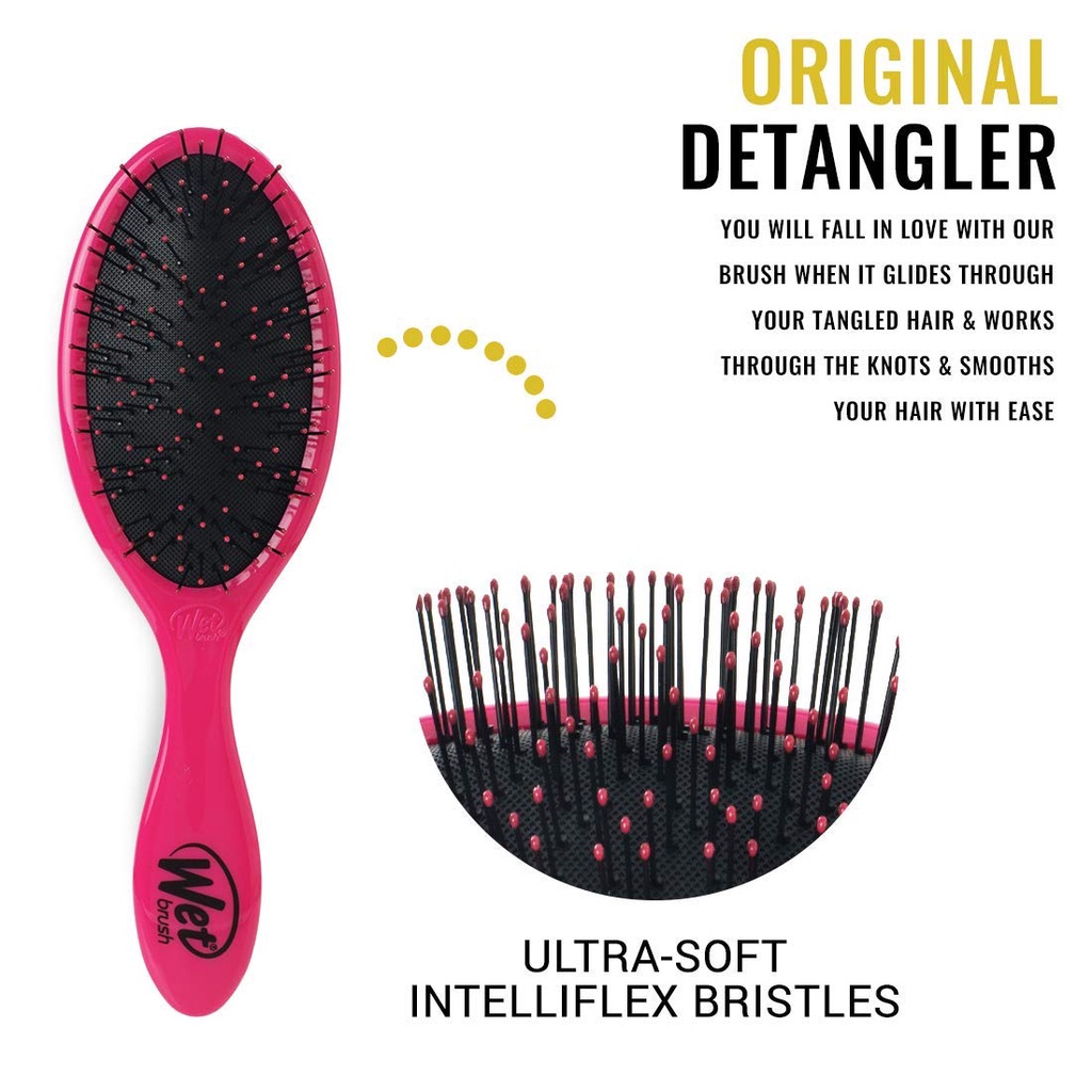 The Wet Brush Pop n Go - Mini Detangler - Wetbrush Detangler - Sisir Premium