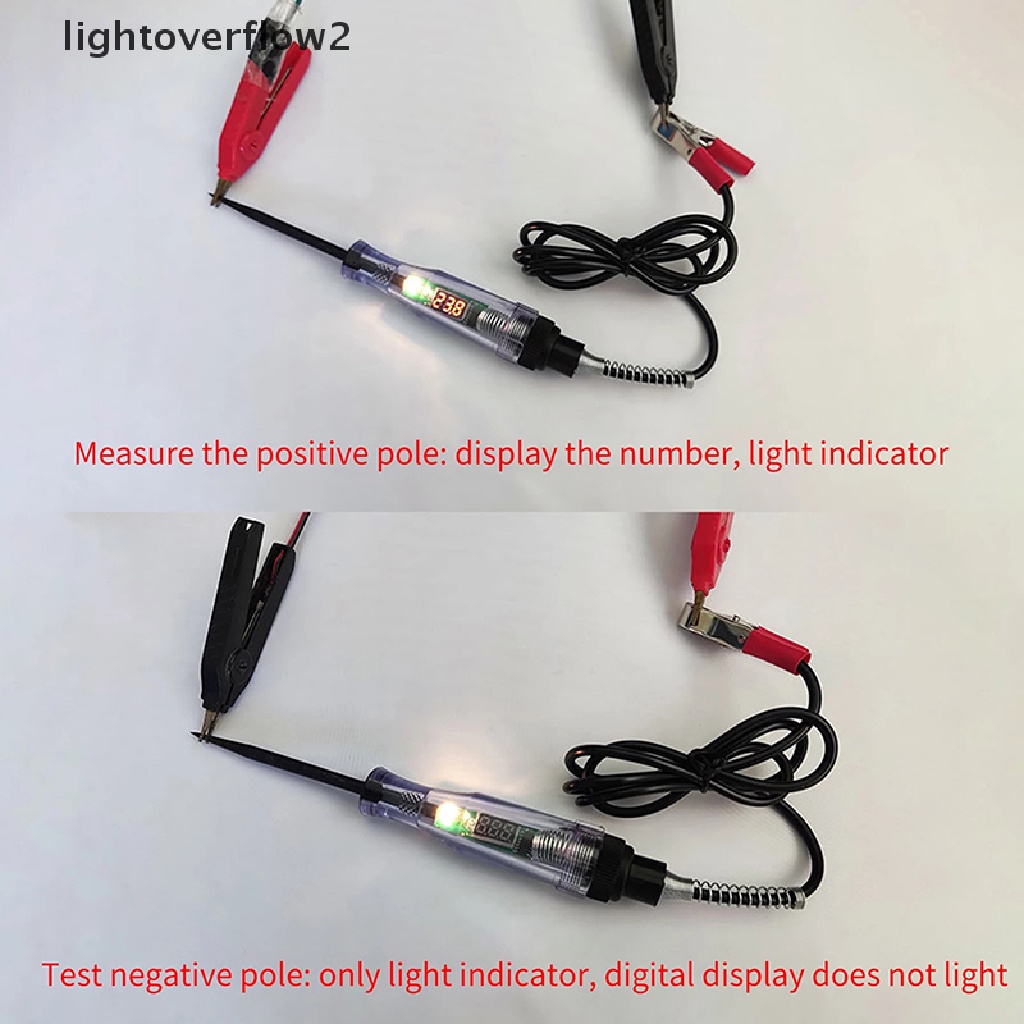 (lightoverflow2) Tespen Tester Tegangan Listrik Mobil / Truk (ID)