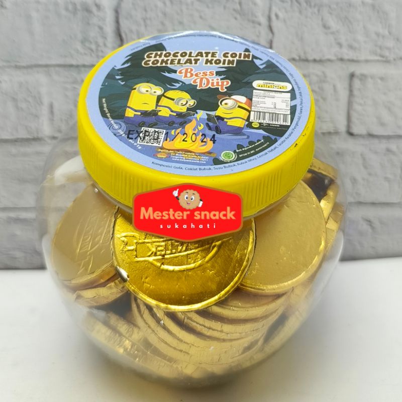 Minion Chocolate Coin (1 toples isi 50 pcs)