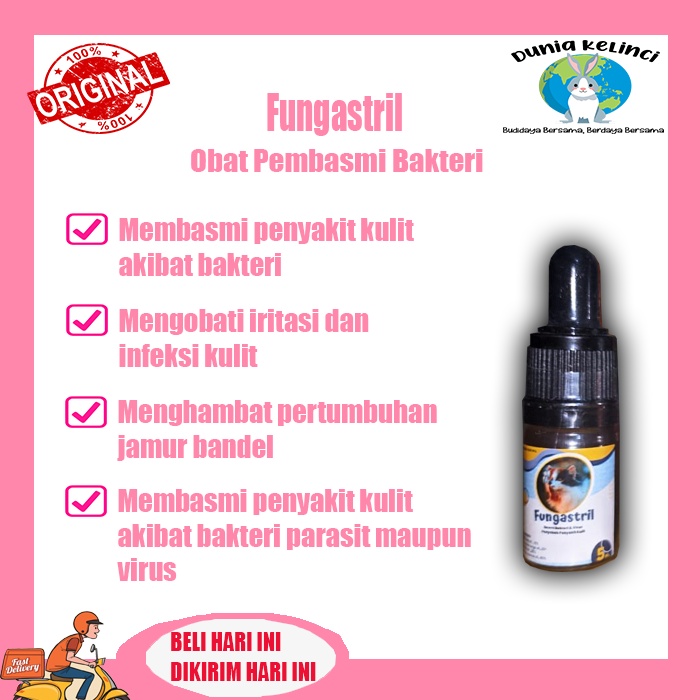 Fungastril Cat 10ml Basmi bakteri virus Kucing penyebab penyakit kulit