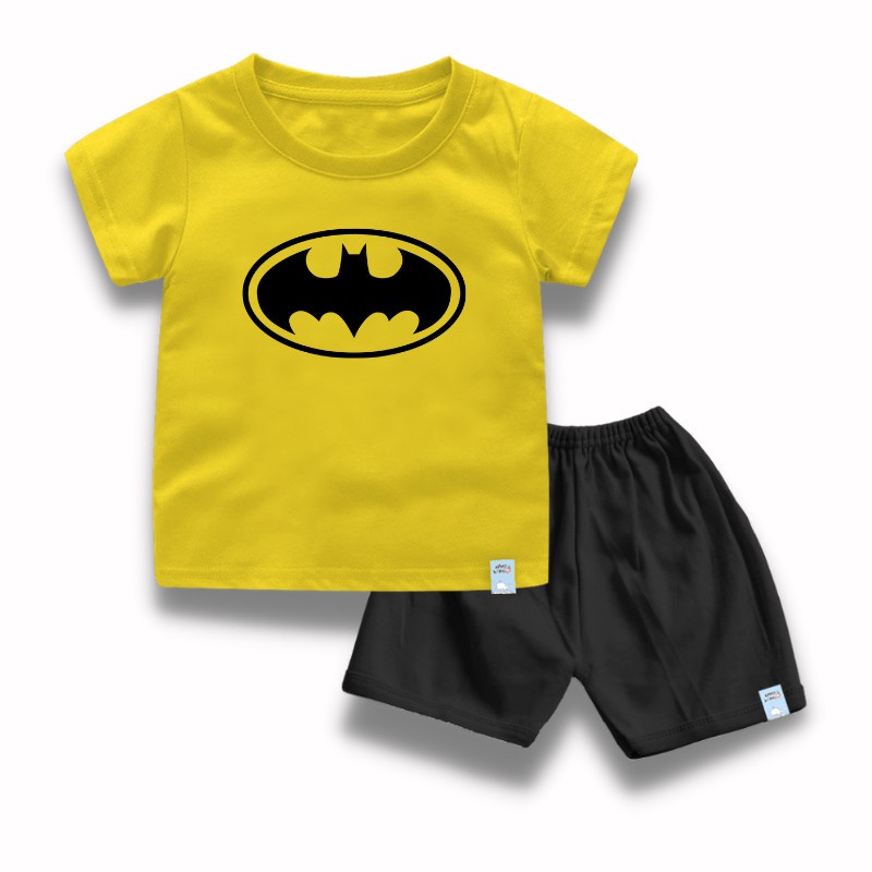 Baju Anak Laki Laki Setelan Anak Laki Laki Batman Usia 6 Bulan Sampai 8 Tahun Bahan Katun Combed 30s