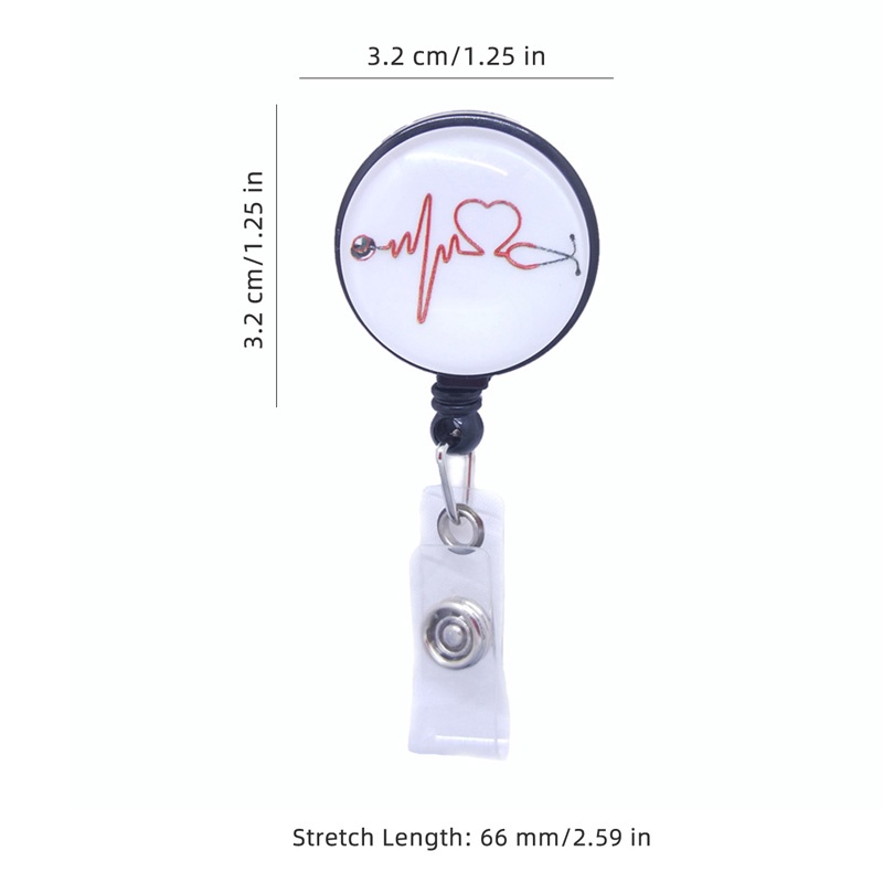 Tali Lanyard Motif Hati Untuk Pelajar