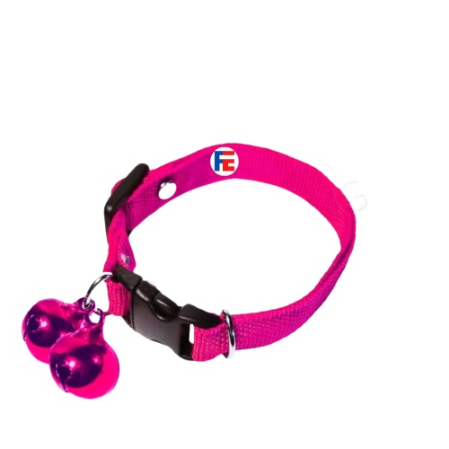 Kalung Kucing Polos Cats Lonceng 2 14mm Bahan Tebal Dan Lembut Nyaman Dipakai FEFARM