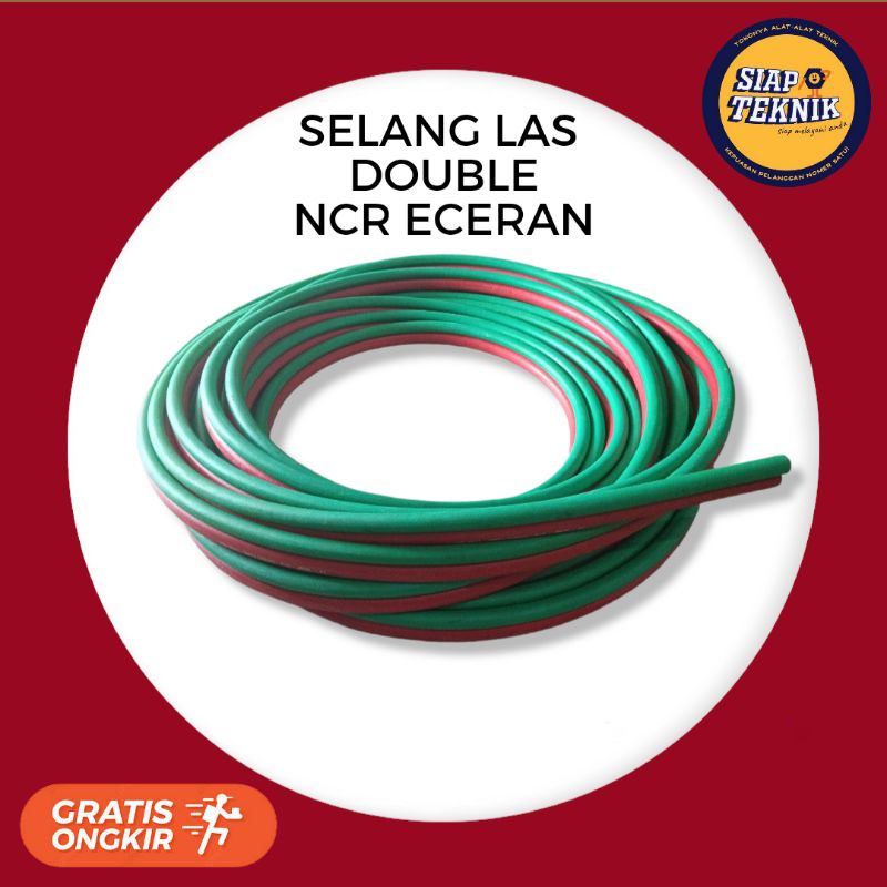 Selang Las Double NCR 3/8 x 1/4 Inch ECERAN Selang Las Double Oxygen NCR