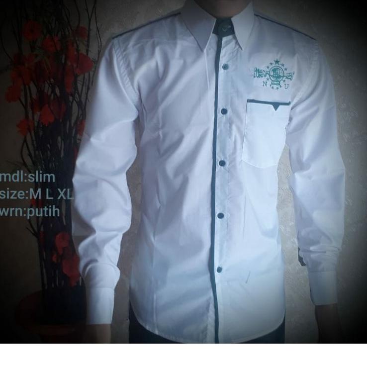 yft KEMKO NU BESTSELER /KEMEJA KOKO NAHDLATUL ULAMA/KOKO NU LENGAN PANJANG/BAJU KOKO NU LENGAN PENDE