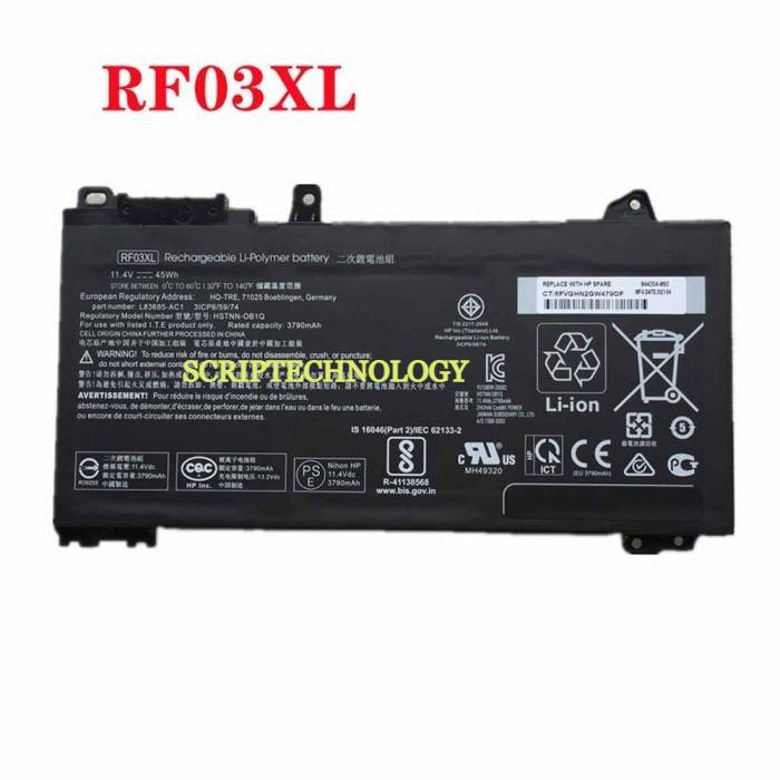 Baterai Hp Probook 445 450 455 440 430 G6 Series RE03XL Original