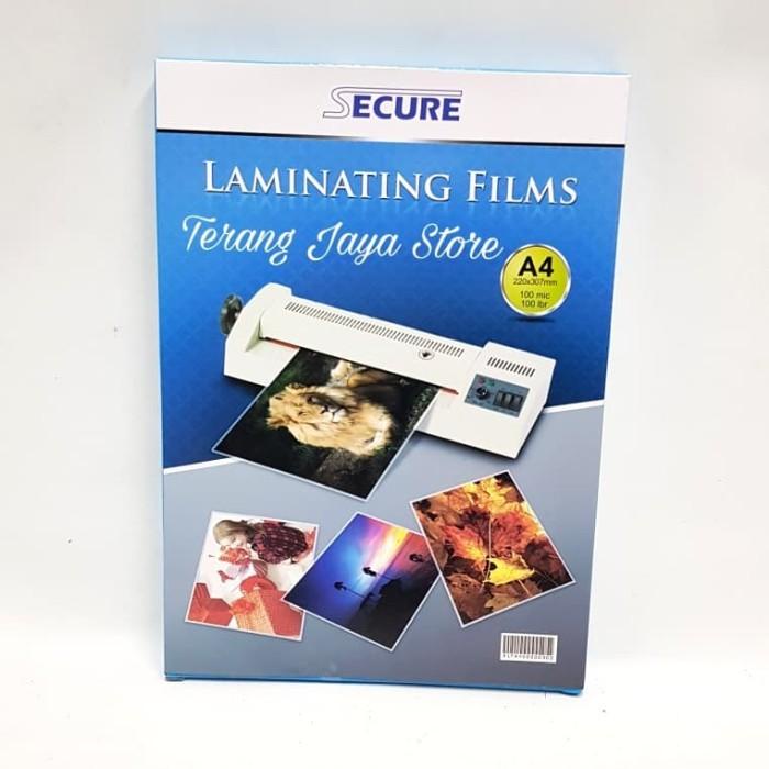 

Laminating Film Secure A4 100Micron Plastik Laminating Secure A4