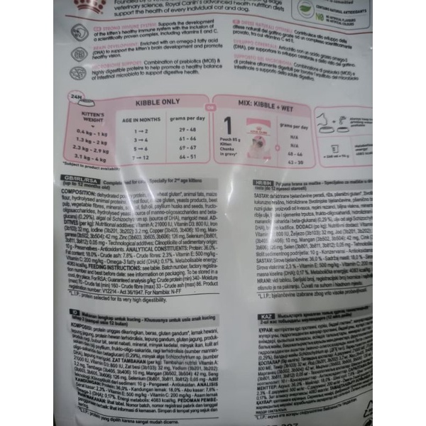 Royal Canin Kitten Second Age 1kg Repack / Royal Canin Kitten 36