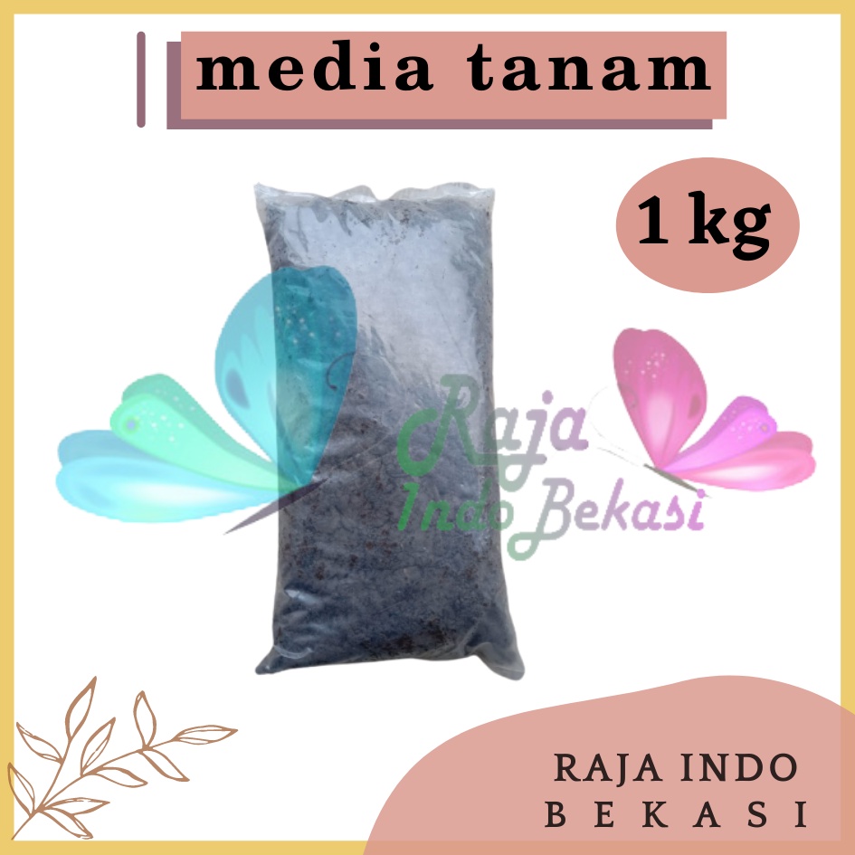MEDIA tanam organik tanah subur siap pakai repack 1 kg - KILOAN TERMURAH